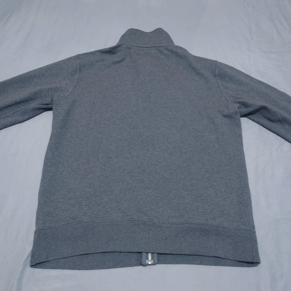 GAP Tracksuit Jacket Men's Medium Long Sleeve Full Zip Grey Spell Out - Picture 2 of 7